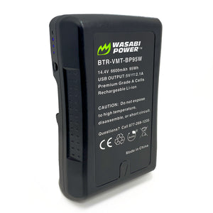 V-Mount Battery (14.4V, 6600mAh, 95Wh) by Wasabi Power