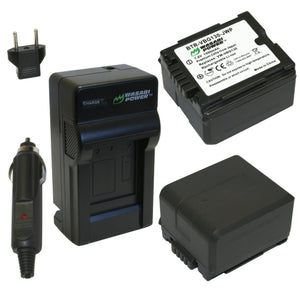 Panasonic DMW-BLA13, VW-VBG130 Battery (2-Pack) and Charger by Wasabi Power
