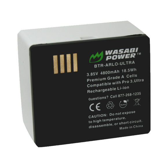 Batterie Li-ion compatible avec Netgear Arlo Pro 3 Floodlight FB1001-100EUS, Pro 3 VMS4340P-100EUS Caméra de sécurité / Batterie de rechange 3,85 V 4800 mAh Batterie Li-ion compatible avec Netgear Arlo Pro 3 Floodlight FB1001-100EUS, Pro 3 VMS4340P-100EUS Caméra de sécurité / Batterie de rechange 3,85 V 4800 mAh